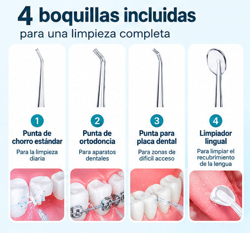 4 boquillas incluidas